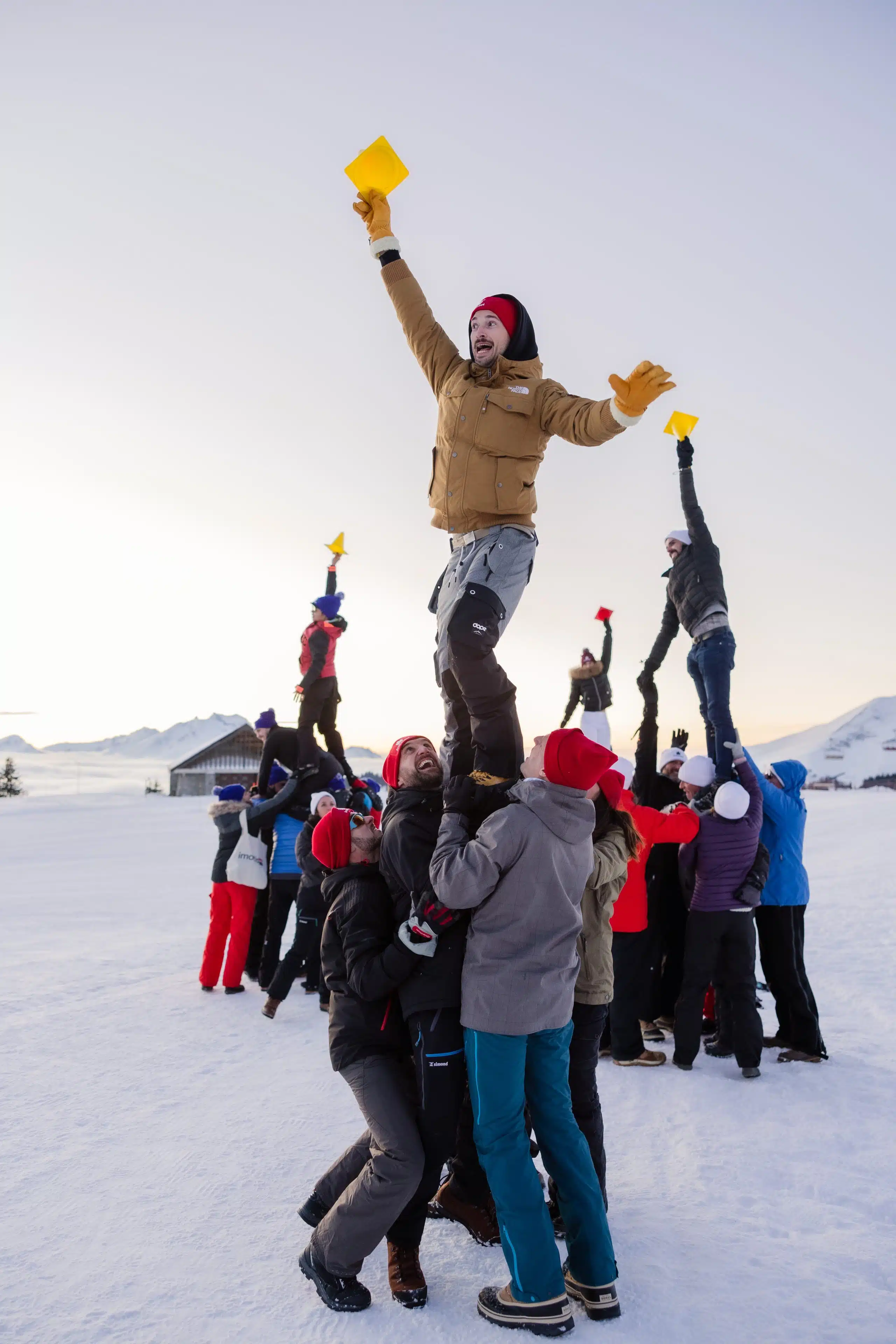 Teambuilding à la neige avec Yllar Montagne