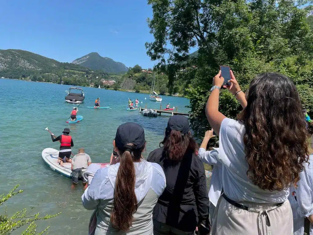 Activité paddle lac d'Annecy