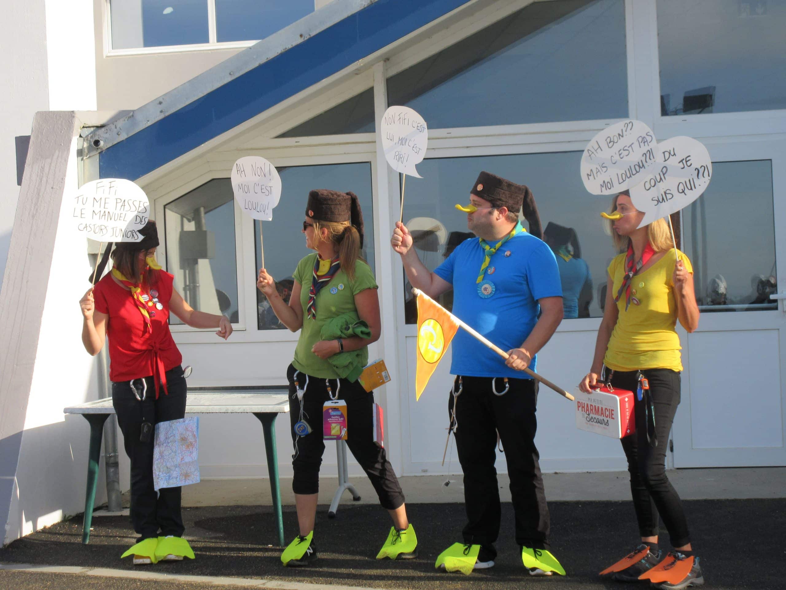 équipe d'adultes castors juniors