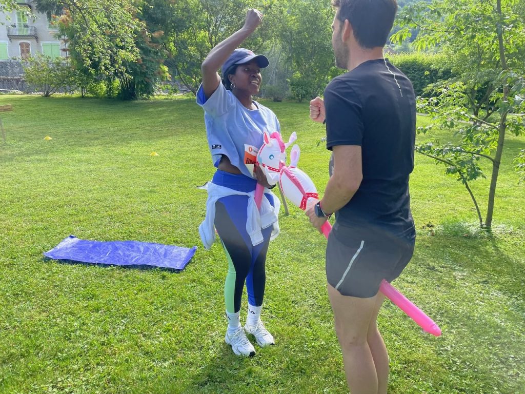 duel de chevaliers sur hobby-horse