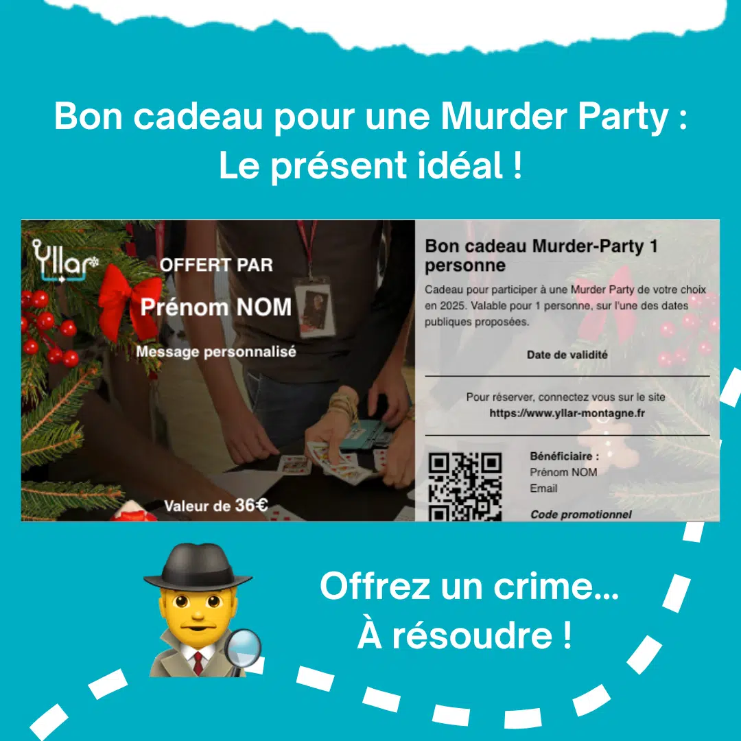 bon cadeau pour murder party à offrir
